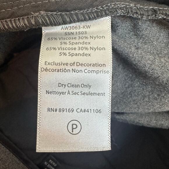ATM Anthony Thomas Melillo Slim Stretch Cargo Ponte Pants Gray Womens Sz 0 NWOT - Picture 9 of 9